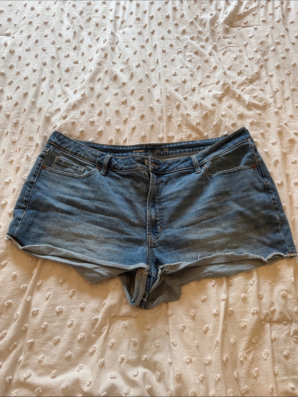 Old Navy Medium Blue Denim Cutoff Shorts